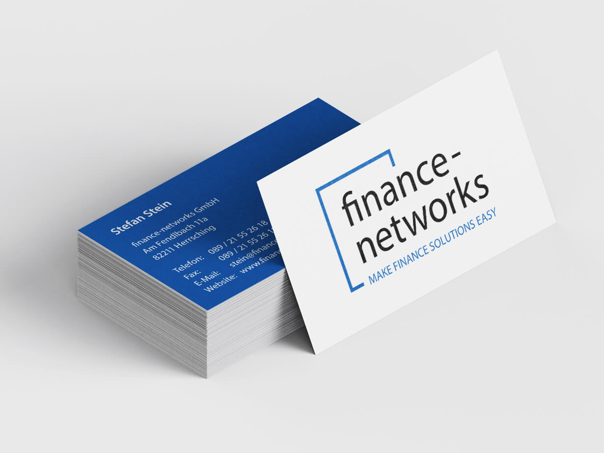 Visitenkarten von finance Networks