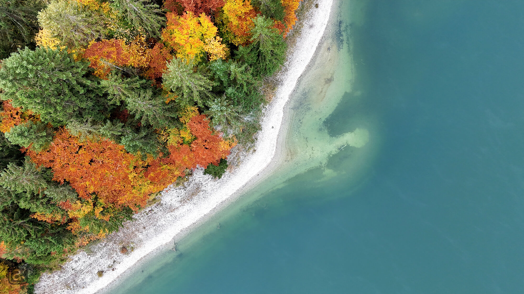 Fotos im Herbst am See
